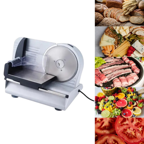 Електрическа машина за рязане с 190 мм нож и регулируема дебелина 1–15 мм 4