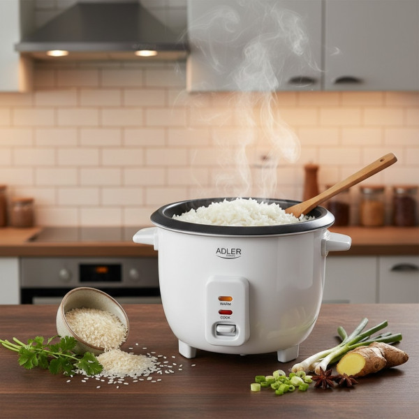 Компактен електрически оризовар 0.6 л с функция готвене и поддържане на топло 1