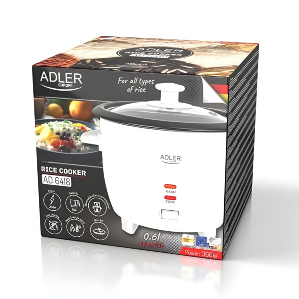 Компактен електрически оризовар 0.6 л с функция готвене и поддържане на топло 5