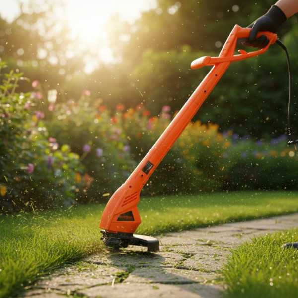 Електрически тример за трева 800W – лек, тих и прецизен за малки и средни градини 1