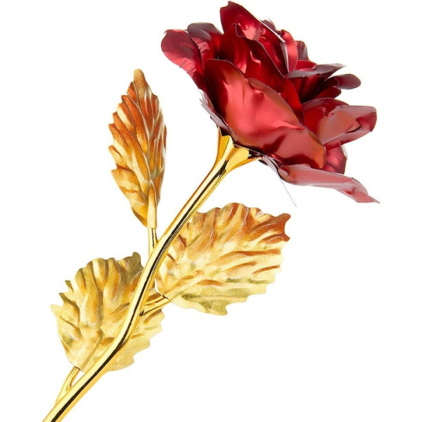 Преспапие Love и златна роза 9