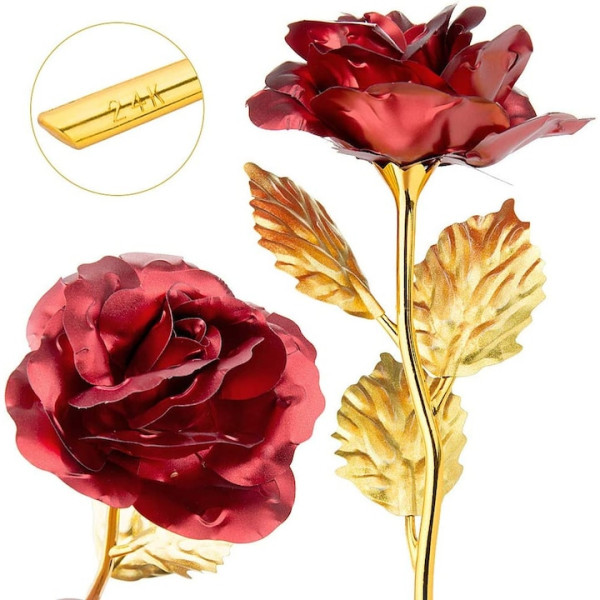 Преспапие Love и златна роза