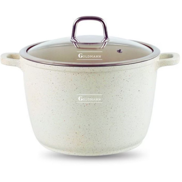 Дълбока тенджера Goldmann GM-0624B с мраморно покритие, 24 см, 6.2 л, индукция 999GM0624B 7