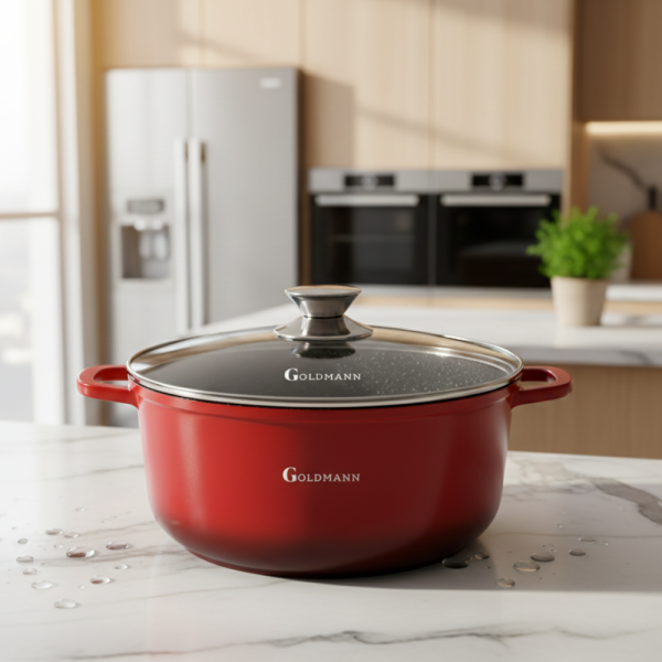 Тенджера Goldmann GM-7328R / GM-7324R, мраморно покритие