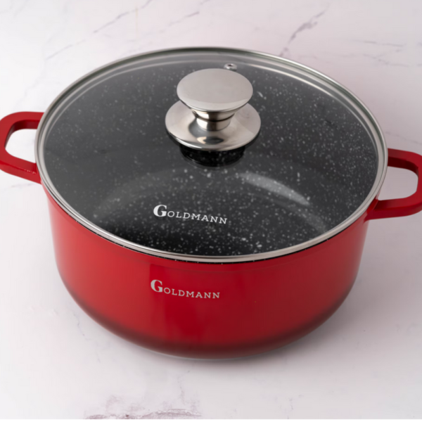 Тенджера Goldmann GM-7328R / GM-7324R, мраморно покритие