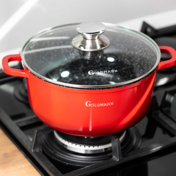 Тенджера Goldmann GM-7328R / GM-7324R, мраморно покритие