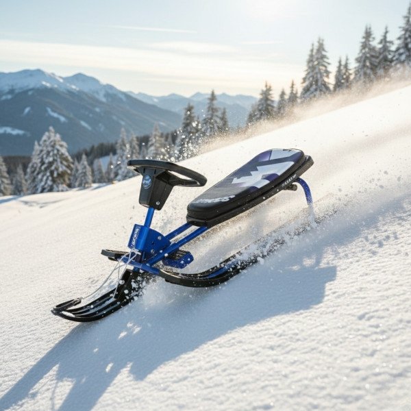 Зимна шейна с кормило, предни и задни ски и метална спирачка Mustang XN2B