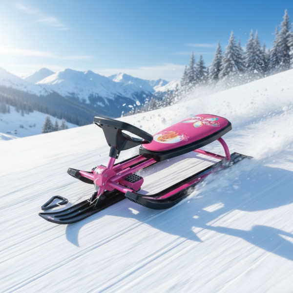 Зимна шейна с кормило, предни и задни ски и метална спирачка Mustang XN2B 3