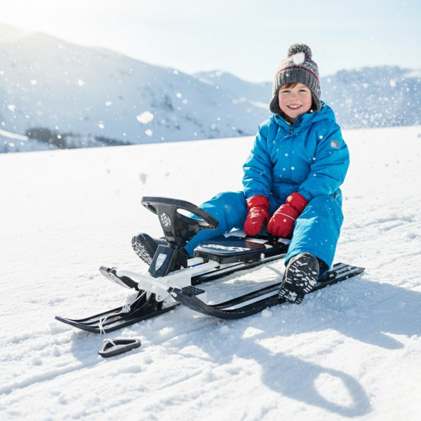 Зимна шейна с кормило, предни и задни ски и метална спирачка Mustang XN2B