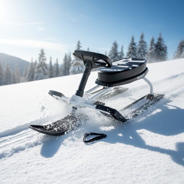 Зимна шейна с кормило, предни и задни ски и метална спирачка Mustang XN2B