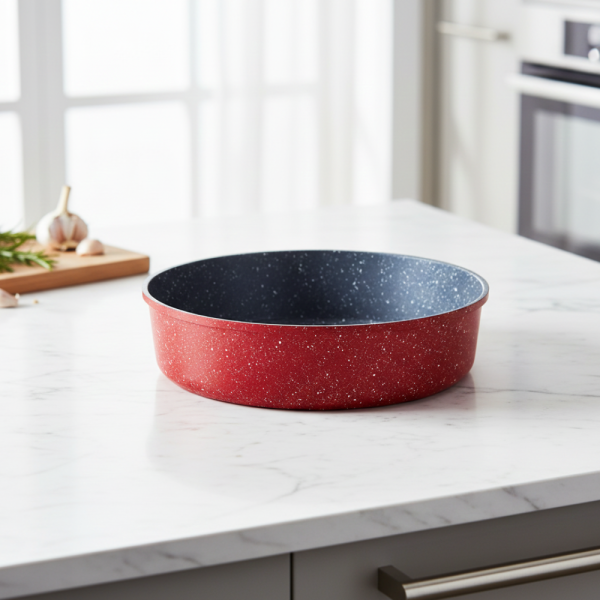 Кръгла тава за печене Oliver Voltz OV54322B28/30/32 см – керамично-мраморно покритие 5