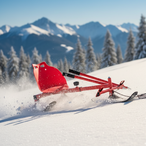 Разглобяема снежна шейна със ски и щеки, въже за теглене - XN12 2