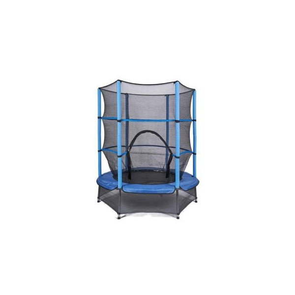 Мини батут с мрежа за безопасност – Компактен и забавен избор за деца