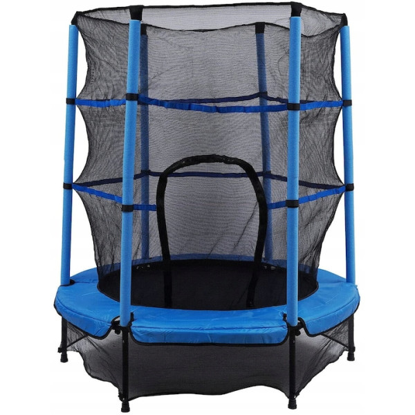 Мини батут с мрежа за безопасност – Компактен и забавен избор за деца