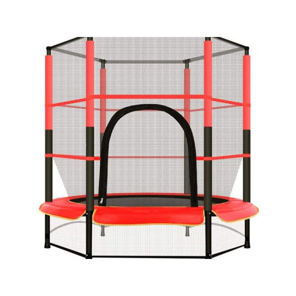 Мини батут с мрежа за безопасност – Компактен и забавен избор за деца 16