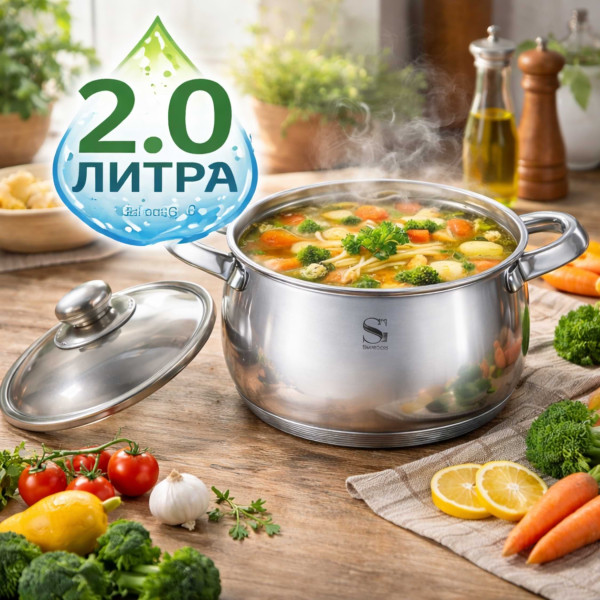 SwissGold Emmie Тенджера 2.0L с капак, SG-19032 4