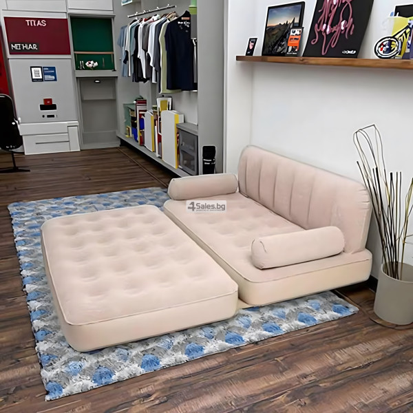 Двоен надуваем матрак с разтегателен диван за спане на плажа