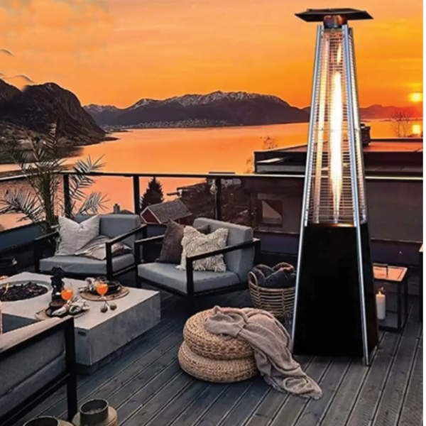 Газова Пирамида - отоплител 13 kW, 227 см – външен газов отоплител с калъф и защити 5