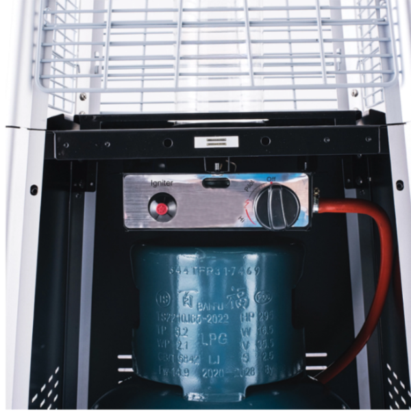 Газова Пирамида - отоплител 13 kW, 227 см – външен газов отоплител с калъф и защити 7