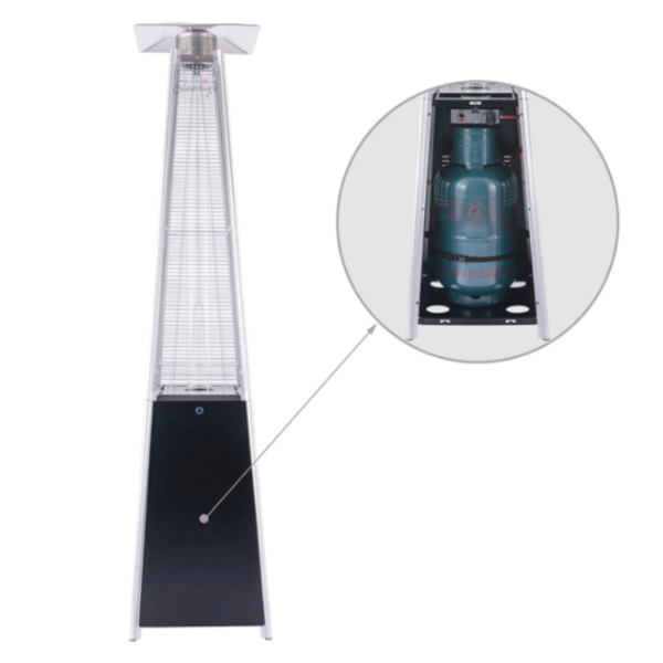 Газова Пирамида - отоплител 13 kW, 227 см – външен газов отоплител с калъф и защити