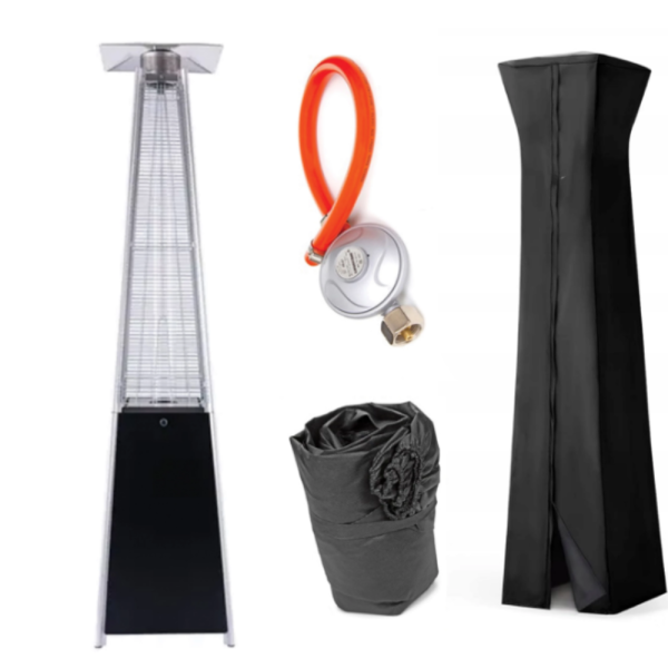 Газова Пирамида - отоплител 13 kW, 227 см – външен газов отоплител с калъф и защити