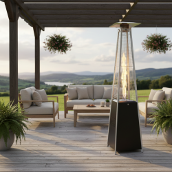 Газова Пирамида - отоплител 13 kW, 227 см – външен газов отоплител с калъф и защити