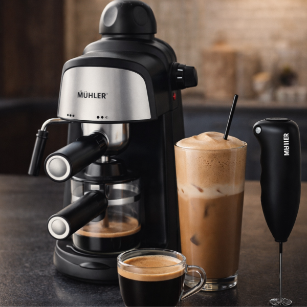 Еспресо машина Muhler MCM-33 (3,5 bar) + подарък ръчен фрапе миксер Muhler FMX-1220B 1