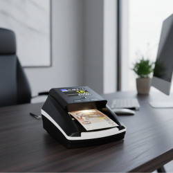 Автоматичен детектор за банкноти AL-136T – UV / MG / IR проверка с вградена акумулаторна батерия