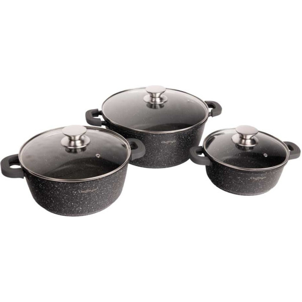 Комплект мраморни тенджери 6 части Cheffinger + ПОДАРЪК Ножове Cheffinger (6 части) 11