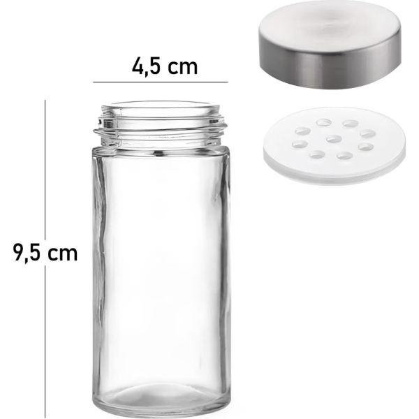 Въртящ се органайзер за подправки Cheffinger  - С 16 бурканчета от неръждаема стомана 8