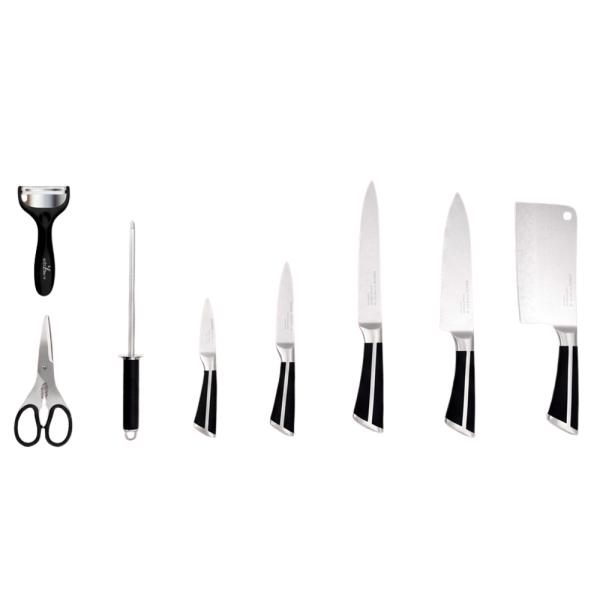 Комплект съдове за готвене 18 части + ПОДАРЪК Комплект ножове със стойка