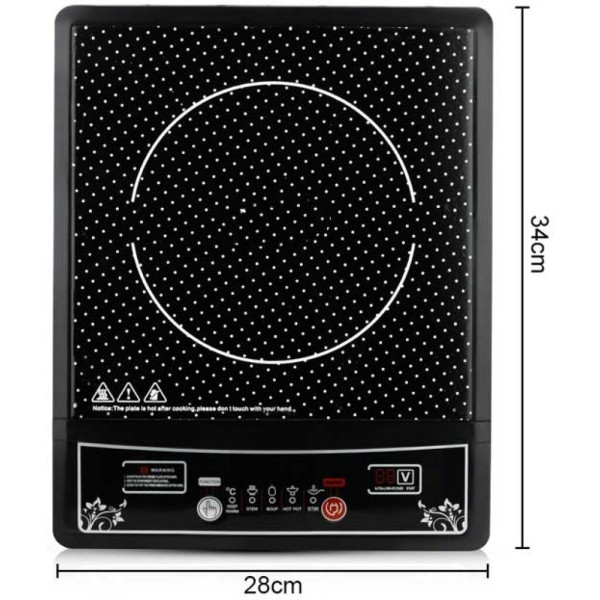 Индукционен котлон Cheffinger CF-IND2000 - 2000W, с дигитален дисплей, таймер и защита от прегряване 7