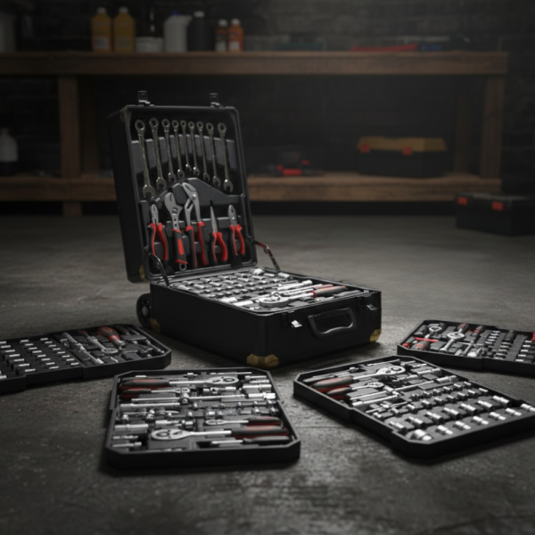 Куфар с инструменти CF-ST599RG – 599 части, професионален алуминиев тролей комплект ST-599RG