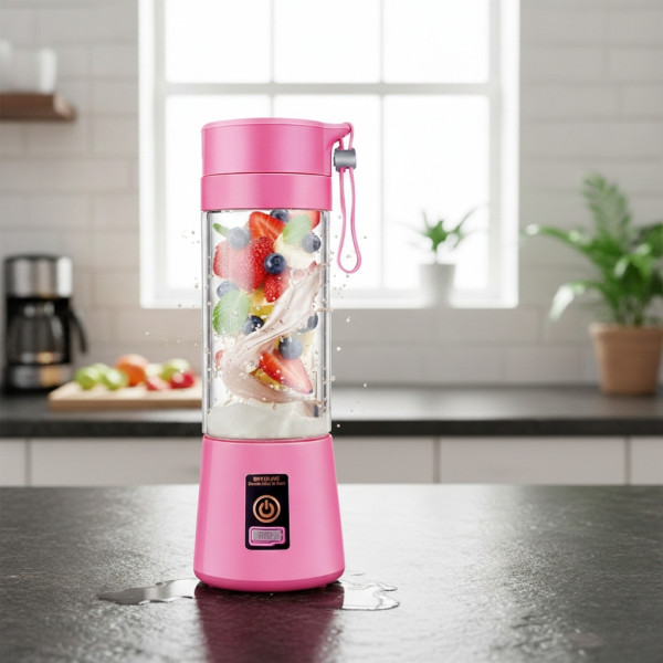 Преносим туристически USB блендер 380 мл – безжичен мини уред за смути и шейкове