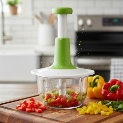 Ръчен кухненски чопър 900 мл с 3 остриета от неръждаема стомана Cheffinger