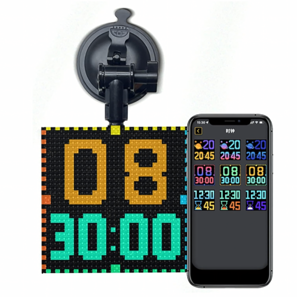 Интелигентен LED екран 32×32 за заден прозорец на автомобил – Модел Pixel RGB с Bluetooth управление 7