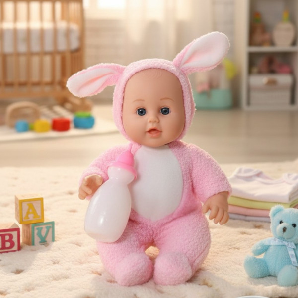 Интерактивна кукла бебе с костюм на животно – говори, смее се и плаче (30 см) 1
