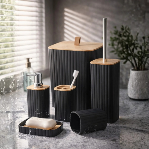 Комплект аксесоари за баня и тоалетна 6 части Cheffinger 1