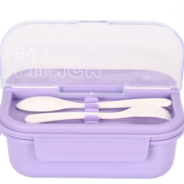 Кутия за обяд Cheffinger с 3 отделения, вилица и лъжица – компактна кутия за храна 5