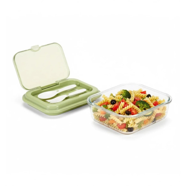 Кутия за обяд Cheffinger с 3 отделения, с включени вилица и лъжица – практично решение за храна навсякъде с вас 4