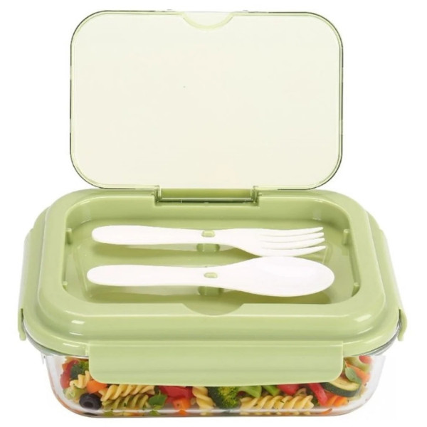 Кутия за обяд Cheffinger с 3 отделения, с включени вилица и лъжица – практично решение за храна навсякъде с вас 5