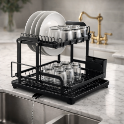 Сушилник за съдове с оттичане на водата, XXL