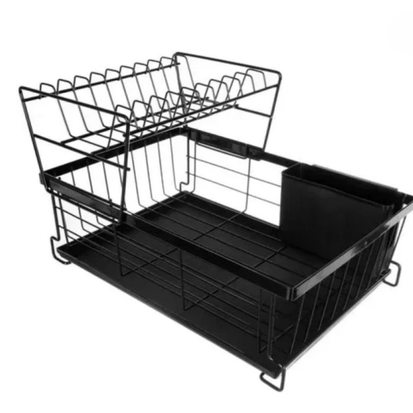 Двуетажен метален сушилник за съдове Cheffinger с отделение за прибори – повече ред и сух плот в кухнята 7
