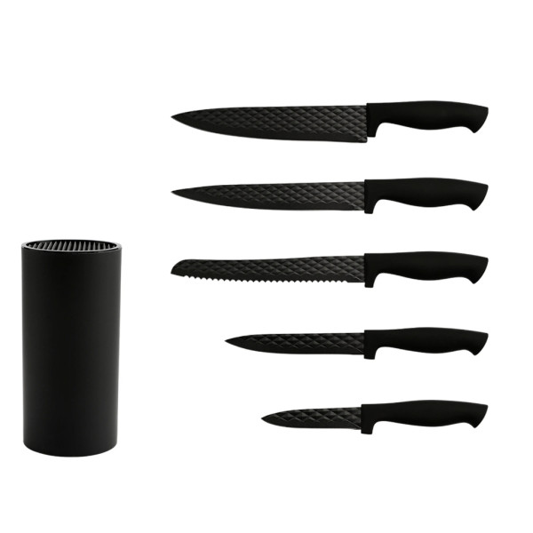 Комплект ножове Cheffinger – 6 части със стойка, неръждаема стомана