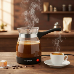 Кафеварка Cheffinger 0,5 л – стъклен съд, 650 W, бутон ON/OFF