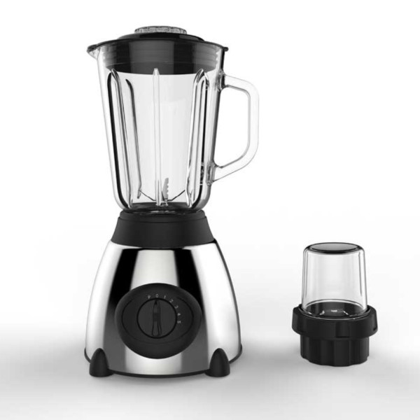 Блендер Cheffinger 1000 W – 1,5 л стъклена кана, мелачка 100 мл, корпус от неръждаема стомана 5