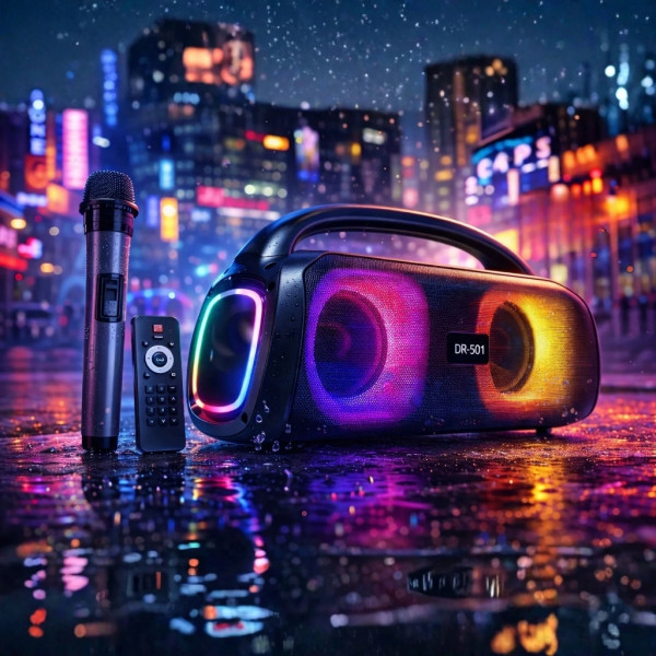 Парти тонколона 2 × 5.25" – 40 W RMS, Bluetooth, RGB LED светлини, батерия 3600 mAh 4