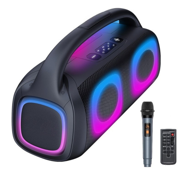 Парти тонколона 2 × 5.25" – 40 W RMS, Bluetooth, RGB LED светлини, батерия 3600 mAh