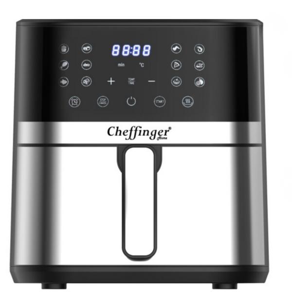 Фритюрник с горещ въздух Cheffinger 7 л, 1600 W, LED сензорен дисплей, здравословно готвене без мазнина