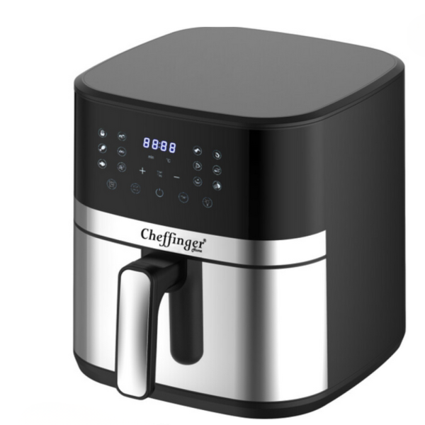 Фритюрник с горещ въздух Cheffinger 7 л, 1600 W, LED сензорен дисплей, здравословно готвене без мазнина